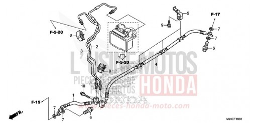 REAR BRAKE HOSE VT750C2SE de 2014